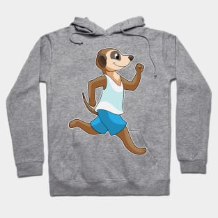 Meerkat at Running Sports Hoodie